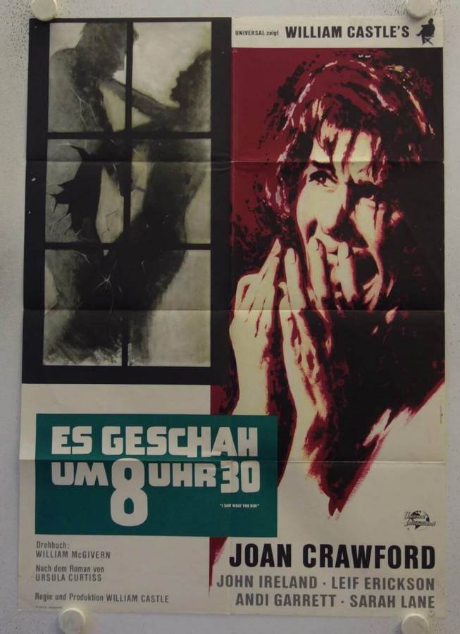 I saw what you did - Kopie original release german movie poster